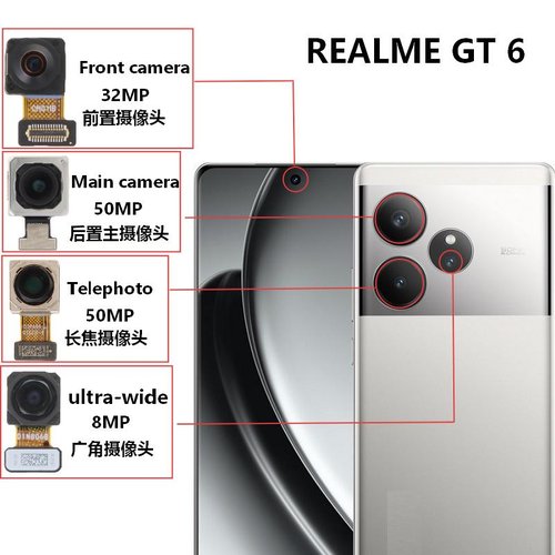 CAMERA ANTERIORE 32MP PER REALME GT 6 (RMX3851) ORIGINALE