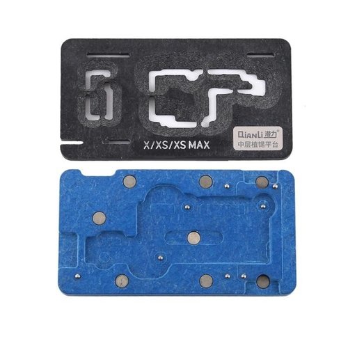 (Prenotazione) QIANLI PIATTAFORMA REBALLING TELAIO MEDIO PER IPHONE X / XS / XS MAX