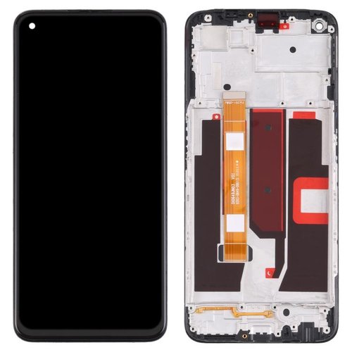 DISPLAY LCD + TOUCHSCREEN DISPLAY COMPLETO + FRAME PER OPPO A74 5G (CPH2197 CPH2263) / A54 5G (CPH2195) NERO ORIGINALE