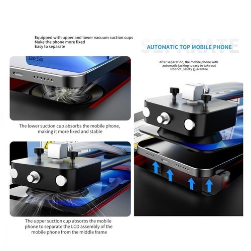 TBK-288 400W MACCHINA PER LO SMONTAGGIO DELLO SCHERMO CON CONTROLLO INTELLIGENTE COMPLETAMENTE AUTOMATICO POMPA PER VUOTO INTEGRATA&nbsp;SMONTAGGIO DELLO SCHERMO COMPLETAMENTE AUTOMATICO POTENZA DI RISCALDAMENTO INTELLIGENTE 110-240V