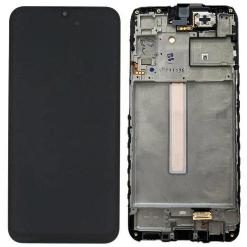 TOUCHSCREEN + DISPLAY AMOLED DISPLAY COMPLETO + FRAME PER SAMSUNG GALAXY A25 5G A256B NERO ORIGINALE (SERVICE PACK)
