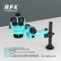 RF4 RF-7050PRO-F019 MICROSCOPIO 7X-50X TRINOCULAR PERRIPARAZIONE MOBILE + LUCE LED DI MICROSCOPIO - 2