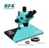 RF4 6565PRO MICROSCOPIO 6.5X-65X TRINOCULAR PERRIPARAZIONE MOBILE + LUCE LED DI MICROSCOPIO