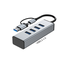 4 IN 2 HUB ADATTATORE ALLUMINIO MODEL BYL-2434TU USB-A / USB-C TO (4 USB-A 3.2) (CON IMBALLAGGIO)