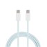 CAVO DATI DA 60W USB-C / TYPE-C A USB-C / TYPE-C RICARICA LUNGHEZZA 1M (BLU)