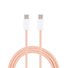 CAVO DATI DA 60W USB-C / TYPE-C A USB-C / TYPE-C RICARICA LUNGHEZZA 1M (ROSA)