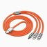 3 IN 1 CAVO DI RICARICA RAPIDA 120W (TYPE-C / LIGHTNING / MICRO USB) ARANCIA 1.2M